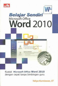 Image of Belajar sendiri Microsoft Word 2010