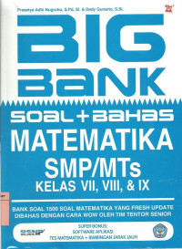 Image of Big Bank Soal + Bahas Matematika  SMP/MTs Kelas VII, VIII, IX