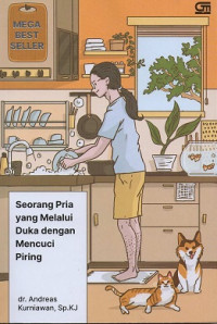 Image of Seorang Pria yang melalui duka dengan mencuci piring