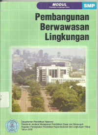 Image of Modul Pendidikan Lingkungan Hidup: Pembangunan Berwawasan Lingkungan